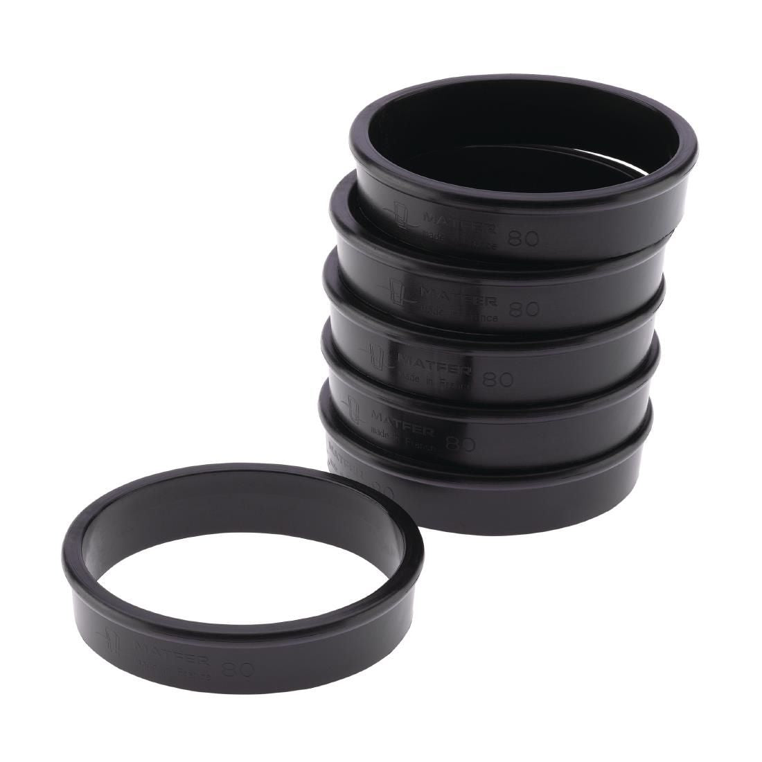 FA984 Matfer Bourgeat Exoglass Tart Ring 80mm JD Catering Equipment Solutions Ltd