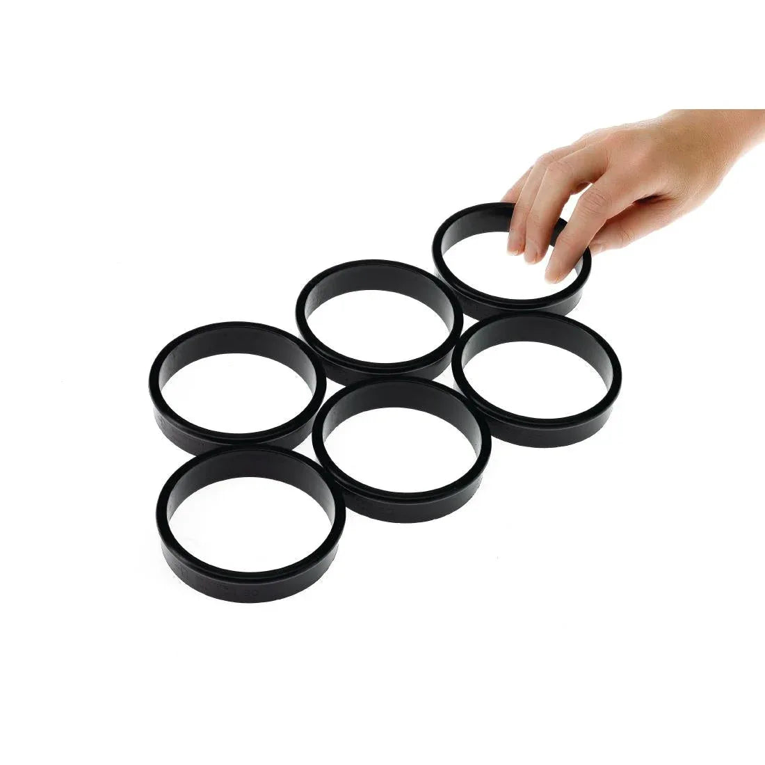 FA984 Matfer Bourgeat Exoglass Tart Ring 80mm - JD Catering Equipment Solutions Ltd