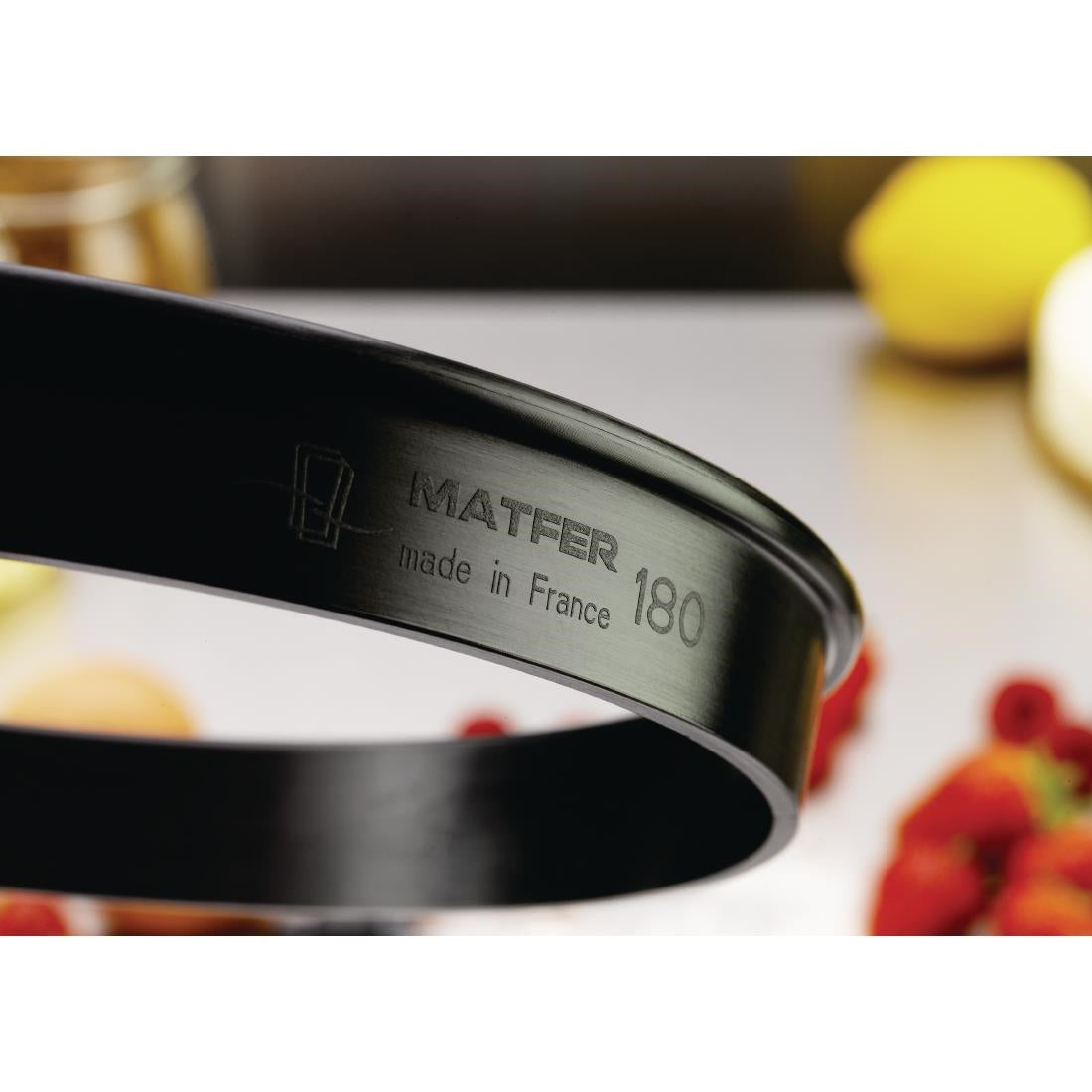 FA990 Matfer Bourgeat Exoglass Tart Ring 180mm JD Catering Equipment Solutions Ltd