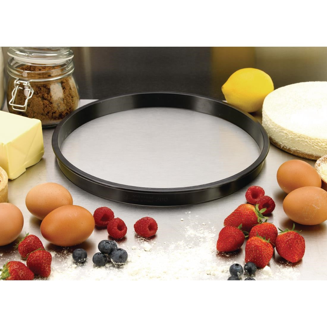 FA995 Matfer Bourgeat Exoglass Tart Ring 280mm JD Catering Equipment Solutions Ltd