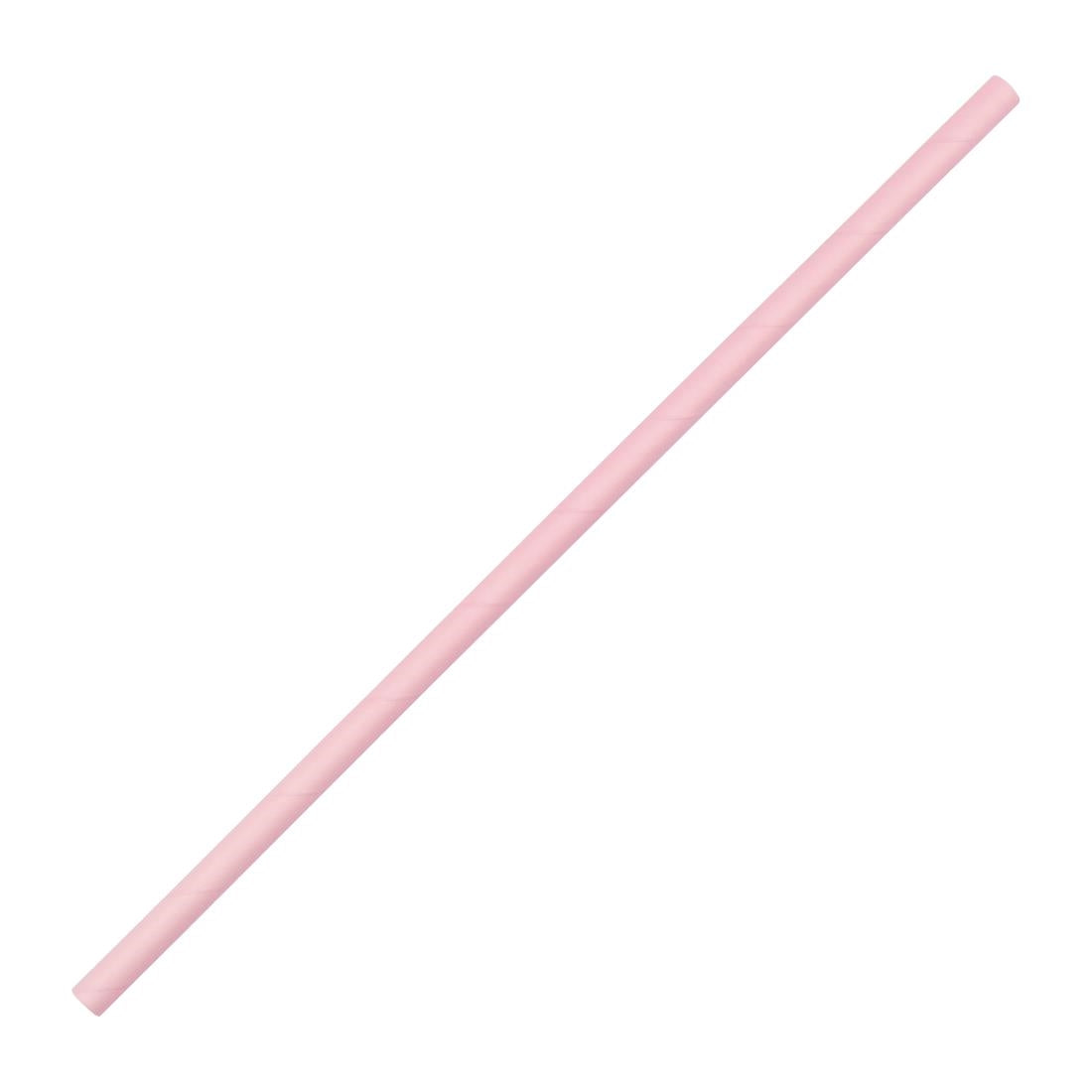 FB139 Fiesta Green Compostable Paper Straws Pink (Pack of 250) JD Catering Equipment Solutions Ltd
