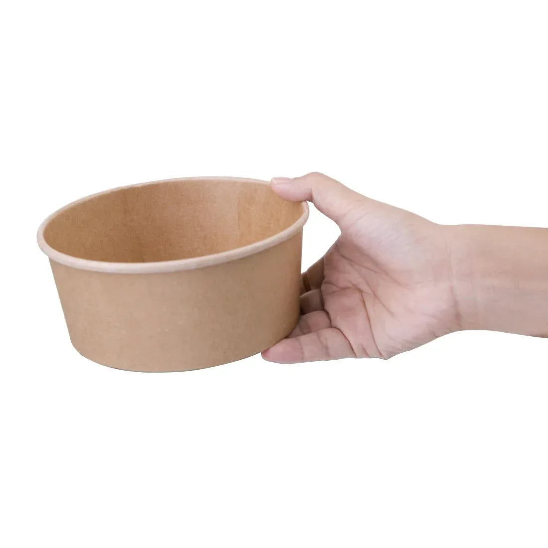 FB197 Fiesta Compostable Round Kraft Salad Bowls 750ml / 26oz (Pack of 300) - JD Catering Equipment Solutions Ltd