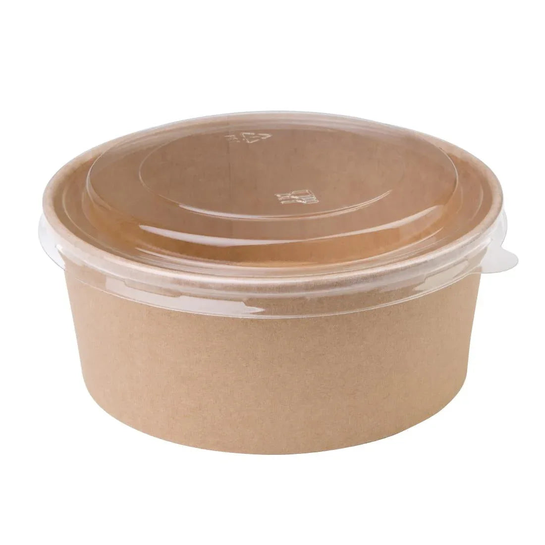 FB197 Fiesta Compostable Round Kraft Salad Bowls 750ml / 26oz (Pack of 300) - JD Catering Equipment Solutions Ltd
