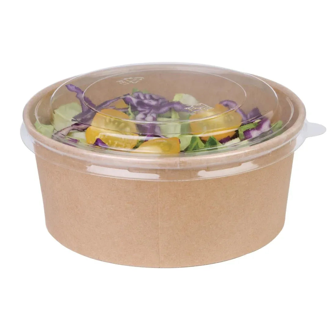 FB197 Fiesta Compostable Round Kraft Salad Bowls 750ml / 26oz (Pack of 300) - JD Catering Equipment Solutions Ltd