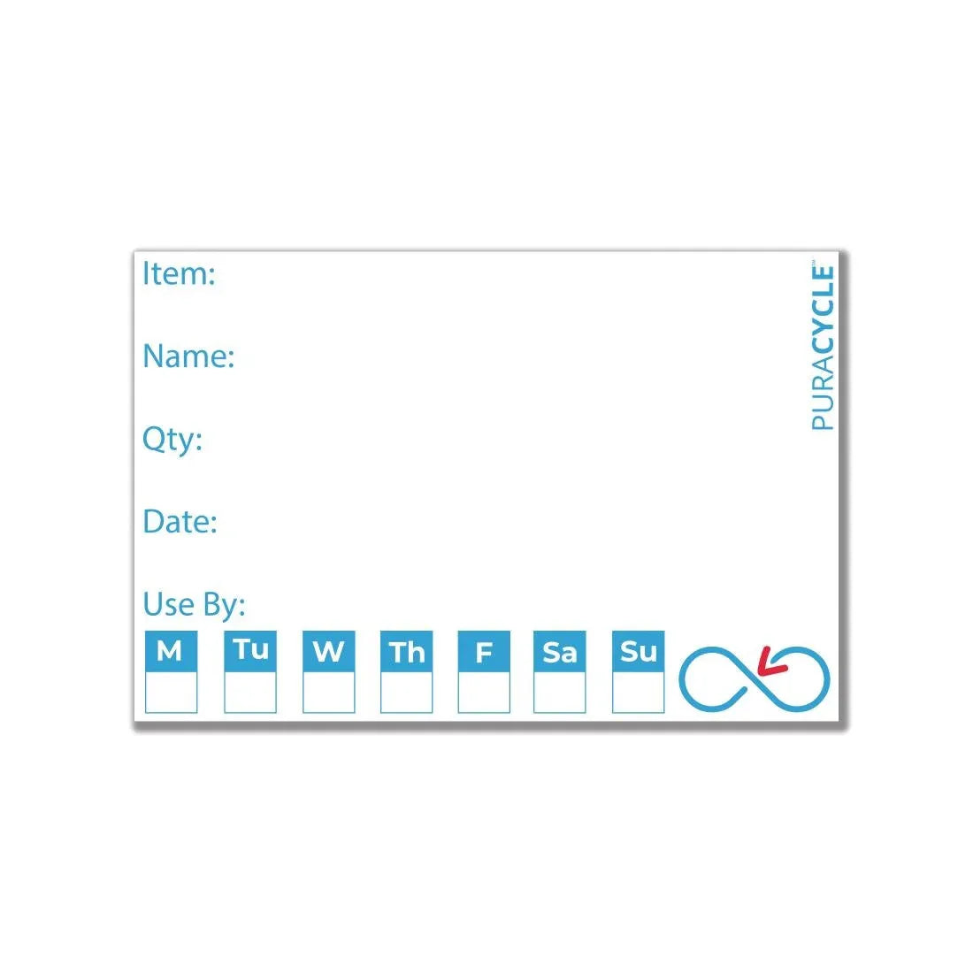 FB281 Puracycle Reusable Day Labels (Pack of 50) - JD Catering Equipment Solutions Ltd