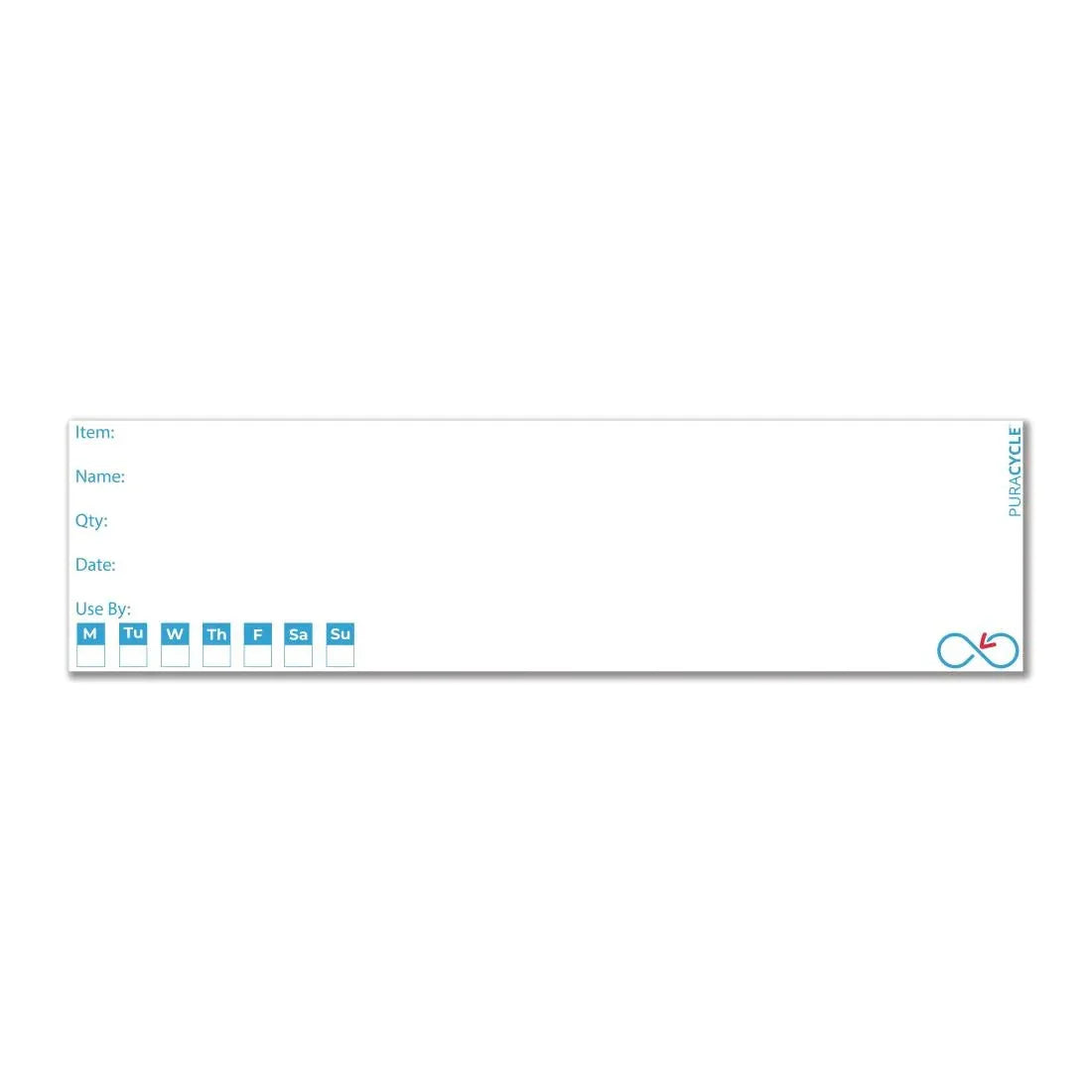 FB283 Puracycle Reusable Day Bottle Labels (Pack of 25) - JD Catering Equipment Solutions Ltd