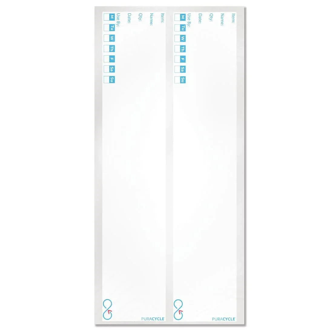FB283 Puracycle Reusable Day Bottle Labels (Pack of 25) - JD Catering Equipment Solutions Ltd