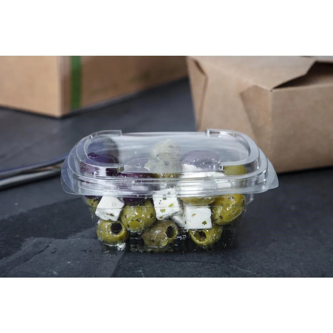 FB354 Faerch Fresco Recyclable Deli Containers With Lid 250ml / 9oz (Pack of 600) - JD Catering Equipment Solutions Ltd