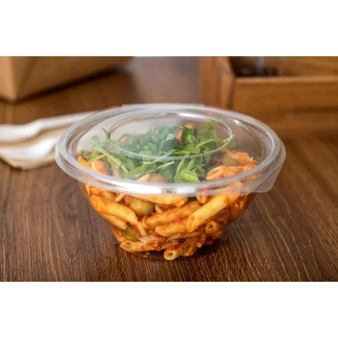 FB370 Faerch Contour Recyclable Deli Bowls With Lid 1000ml / 35oz (Pack of 200) - JD Catering Equipment Solutions Ltd