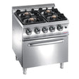 FB450 Hobart Domina 4 Burner Oven Range JD Catering Equipment Solutions Ltd