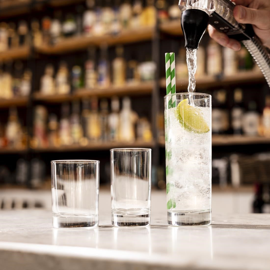 FB483 Olympia Tall Hi Ball Glasses 360ml (Pack of 12) JD Catering Equipment Solutions Ltd