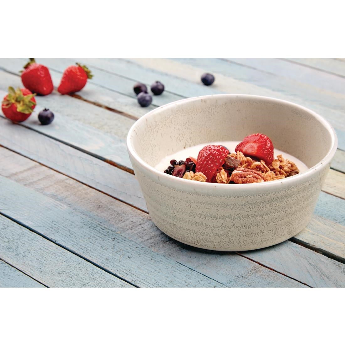 FB560 Olympia Cavolo Flat Round Bowls Spring Green 143mm (Pack of 6) JD Catering Equipment Solutions Ltd