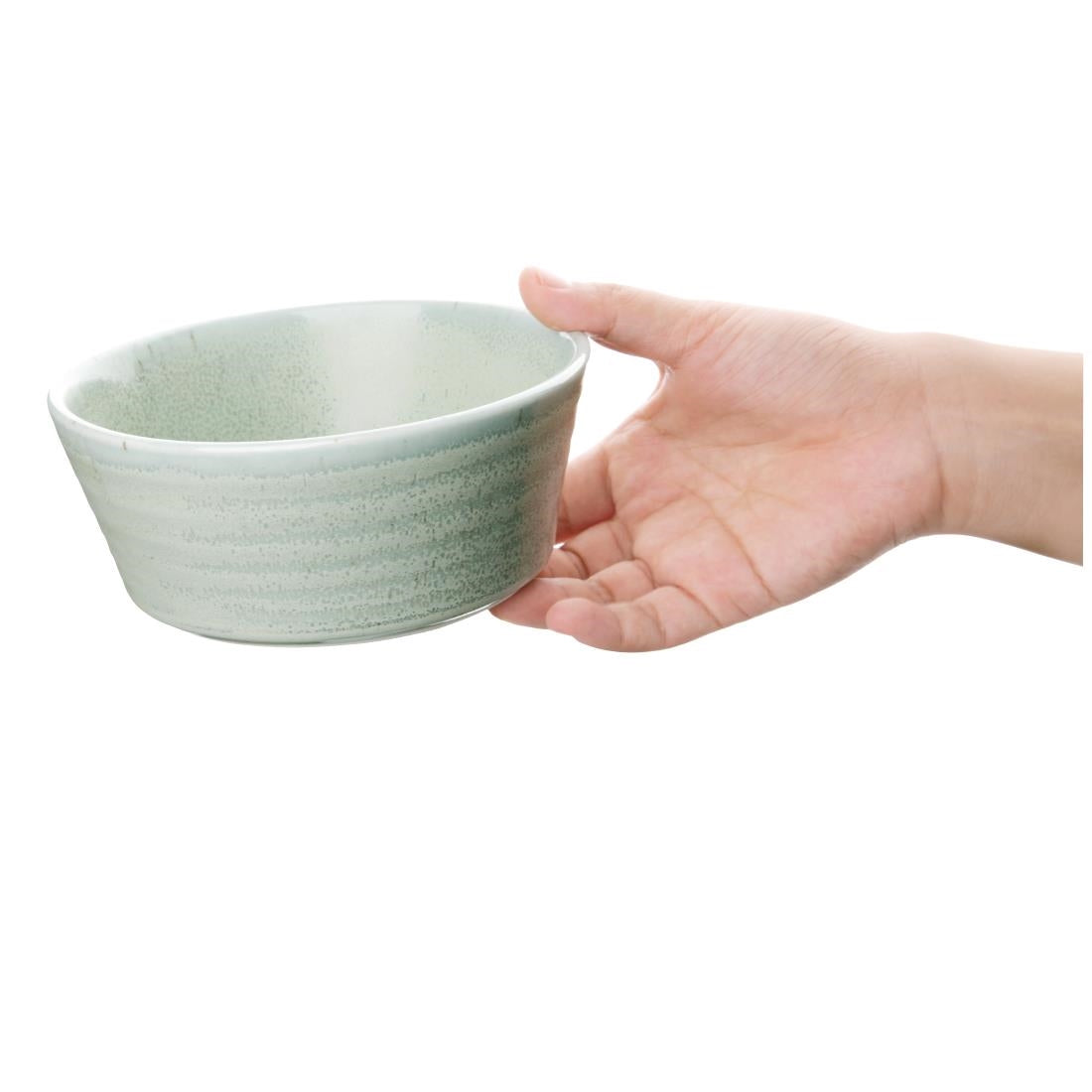 FB560 Olympia Cavolo Flat Round Bowls Spring Green 143mm (Pack of 6) JD Catering Equipment Solutions Ltd