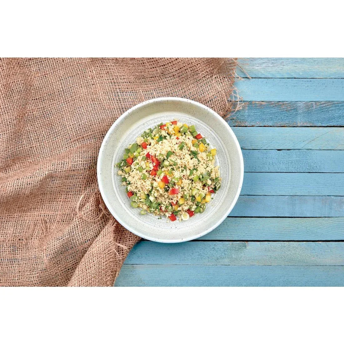 FB561 Olympia Cavolo Flat Round Bowls Spring Green 220mm (Pack of 4) - JD Catering Equipment Solutions Ltd