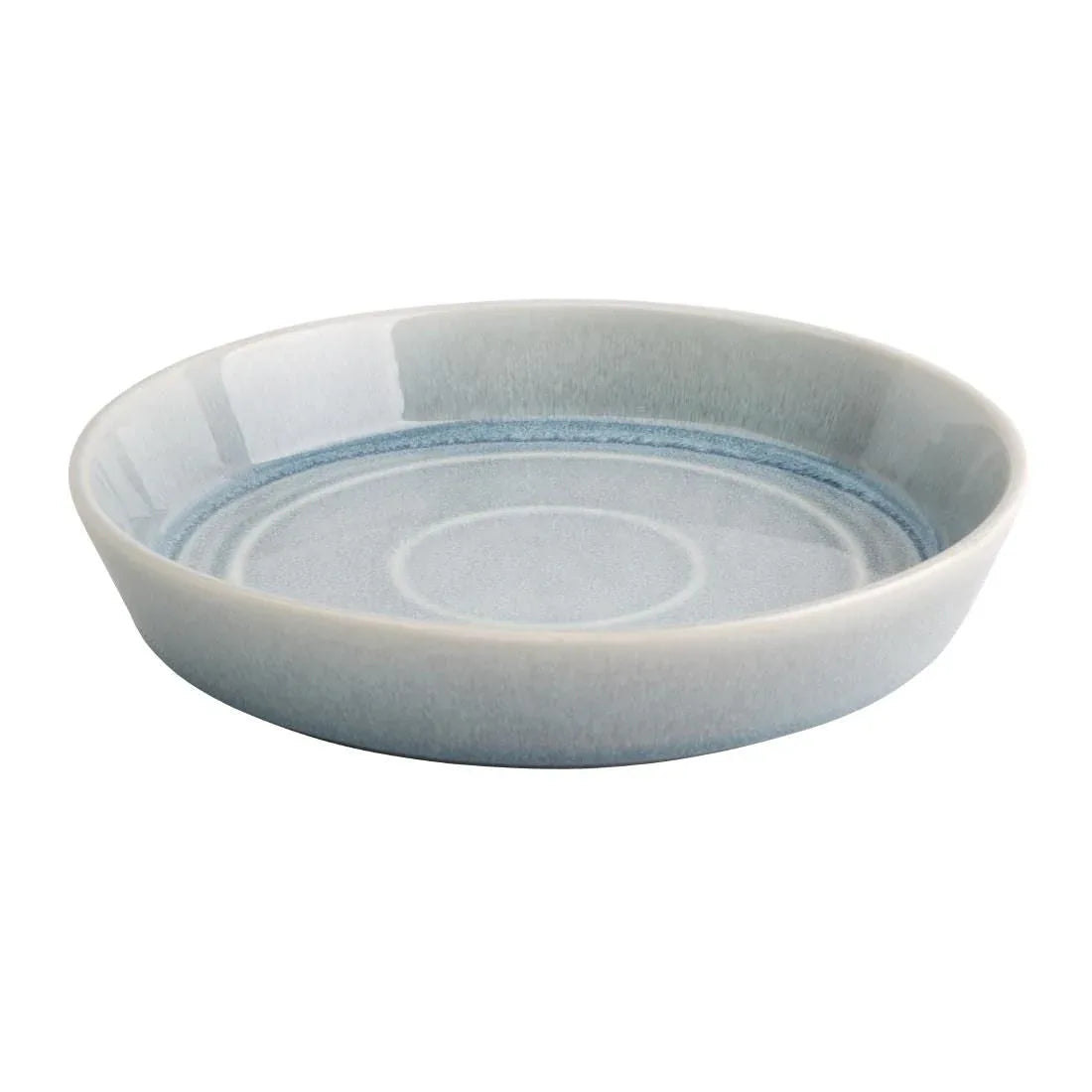 FB566 Olympia Cavolo Flat Round Bowls Ice Blue 220mm (Pack of 4) - JD Catering Equipment Solutions Ltd
