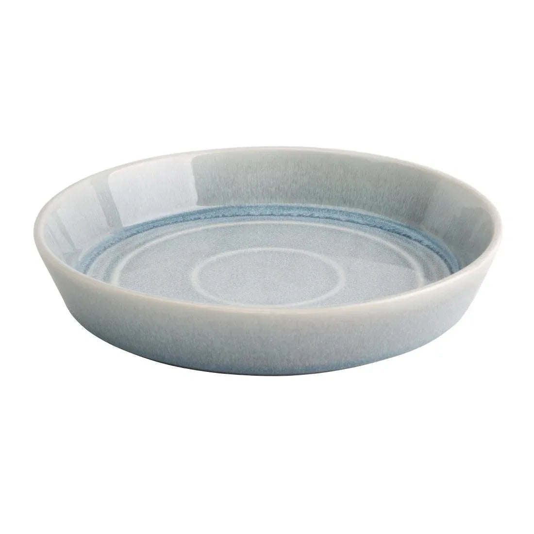 FB566 Olympia Cavolo Flat Round Bowls Ice Blue 220mm (Pack of 4) - JD Catering Equipment Solutions Ltd