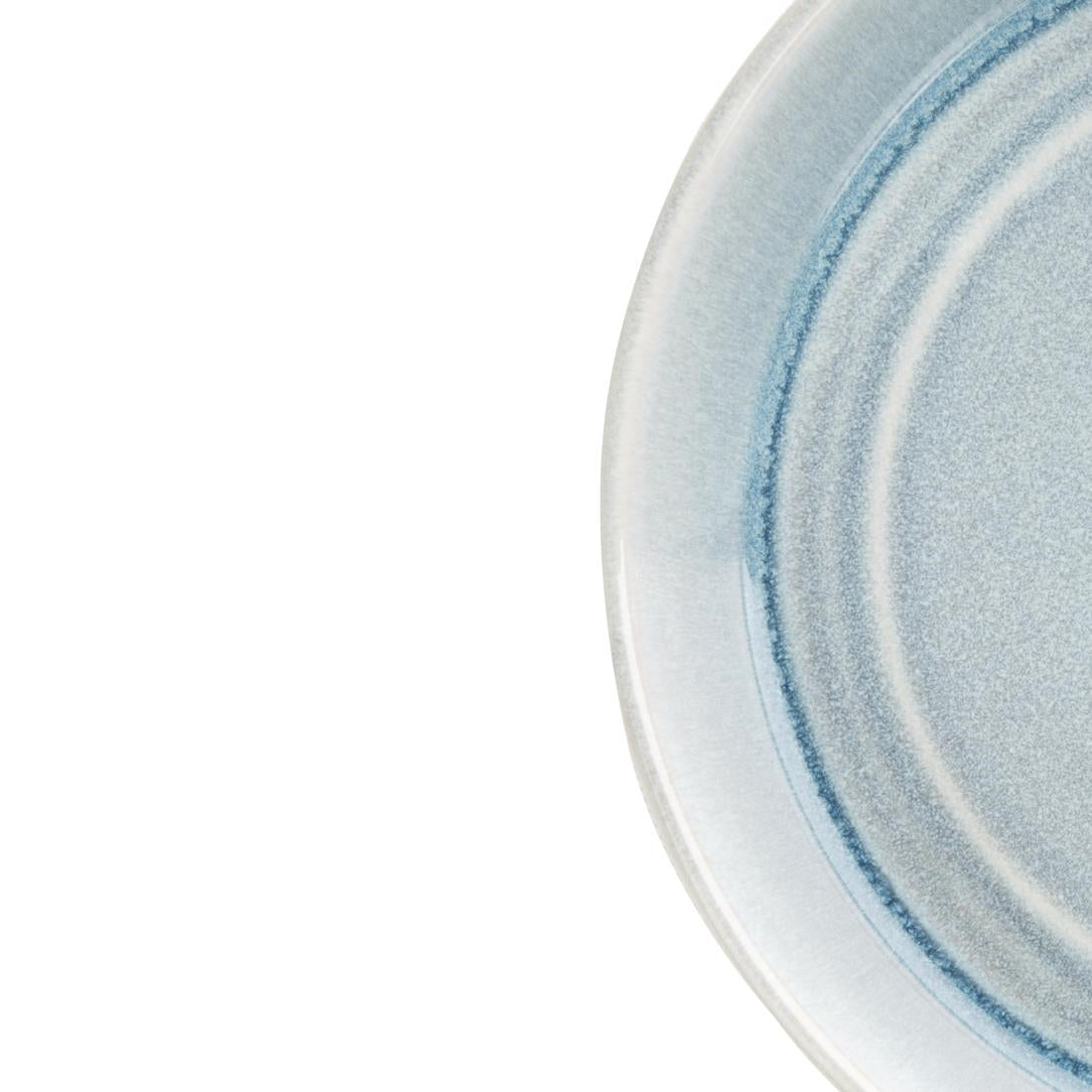 FB566 Olympia Cavolo Flat Round Bowls Ice Blue 220mm (Pack of 4) JD Catering Equipment Solutions Ltd
