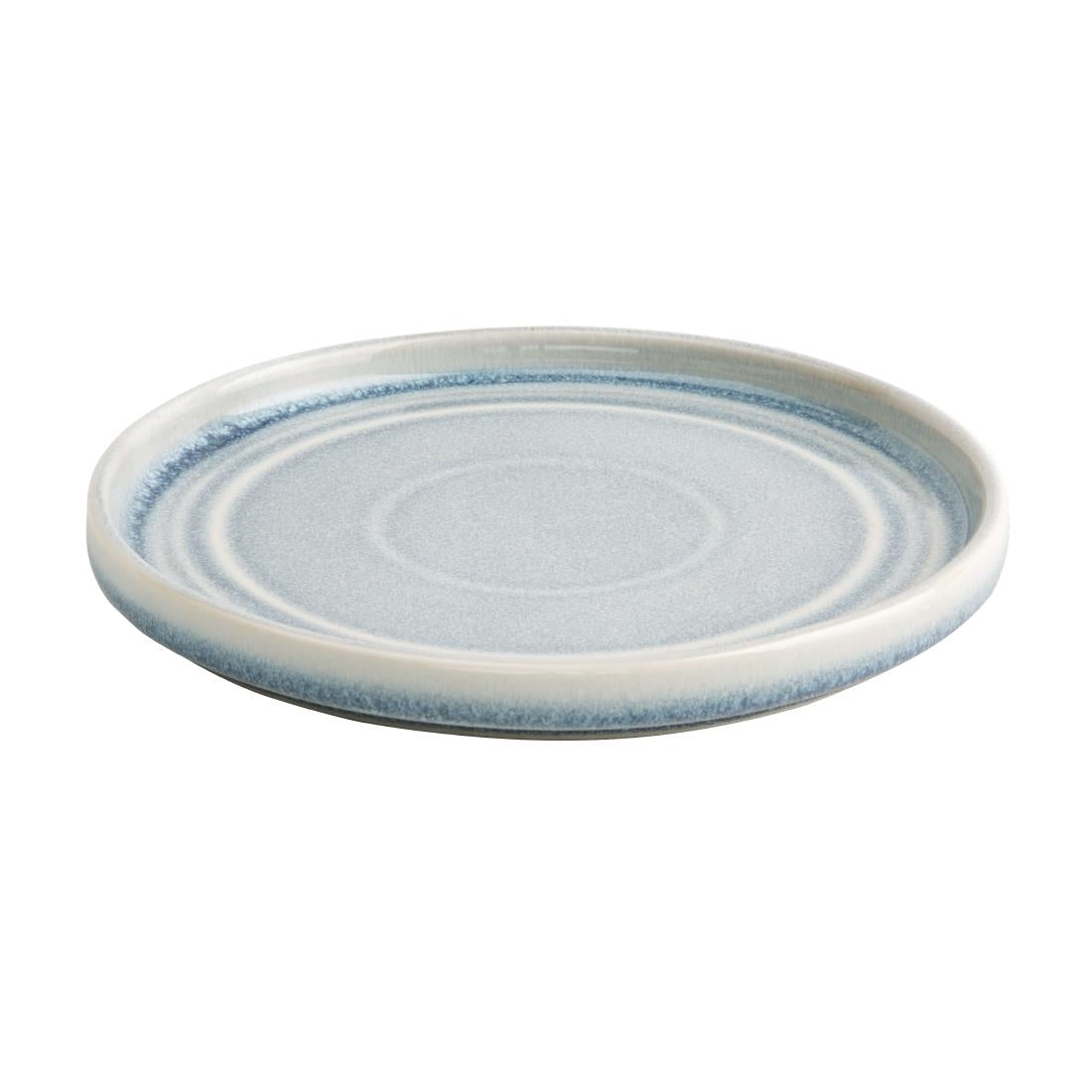 FB567 Olympia Cavolo Flat Round Plates Ice Blue 180mm (Pack of 6) JD Catering Equipment Solutions Ltd