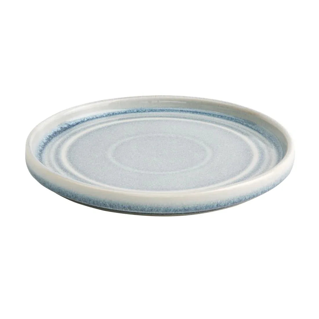 FB567 Olympia Cavolo Flat Round Plates Ice Blue 180mm (Pack of 6) - JD Catering Equipment Solutions Ltd