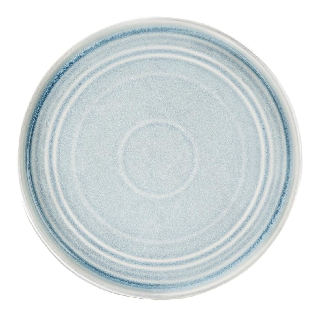 FB569 Olympia Cavolo Flat Round Plates Ice Blue 270mm (Pack of 4) JD Catering Equipment Solutions Ltd