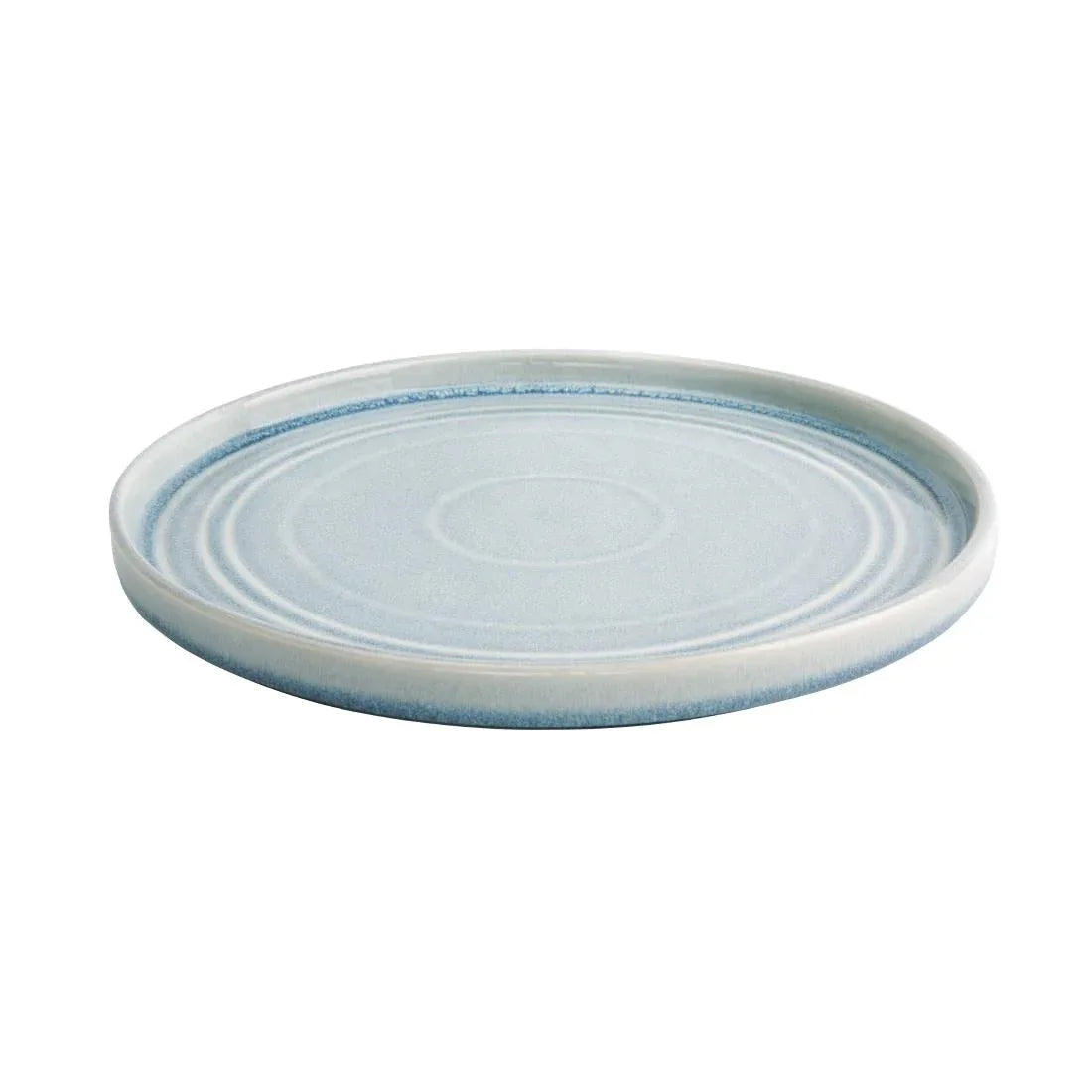 FB569 Olympia Cavolo Flat Round Plates Ice Blue 270mm (Pack of 4) - JD Catering Equipment Solutions Ltd