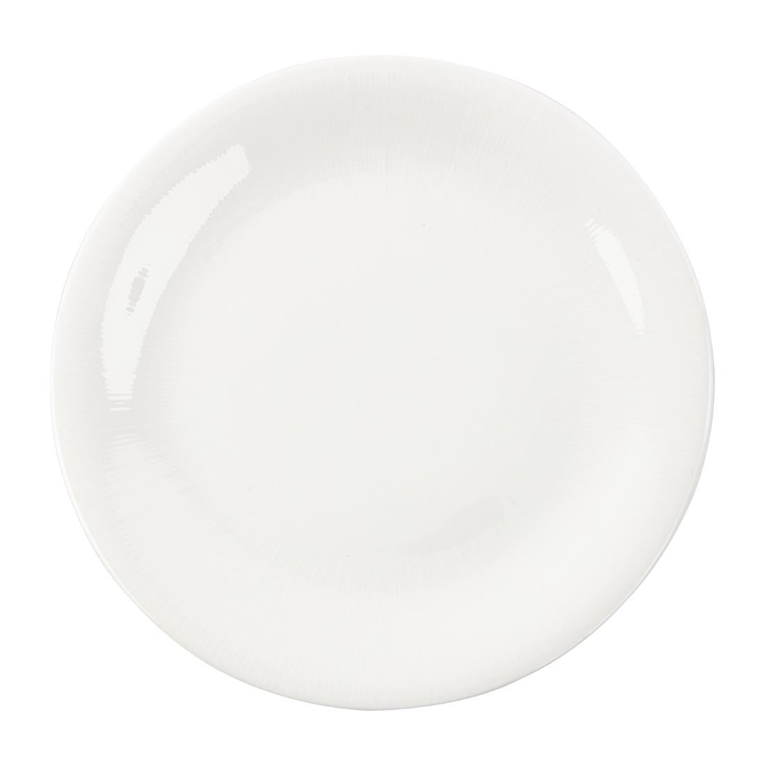 FB643 Royal Bone Ascot Embossed Coupe Plate 225mm (Pack of 6) JD Catering Equipment Solutions Ltd