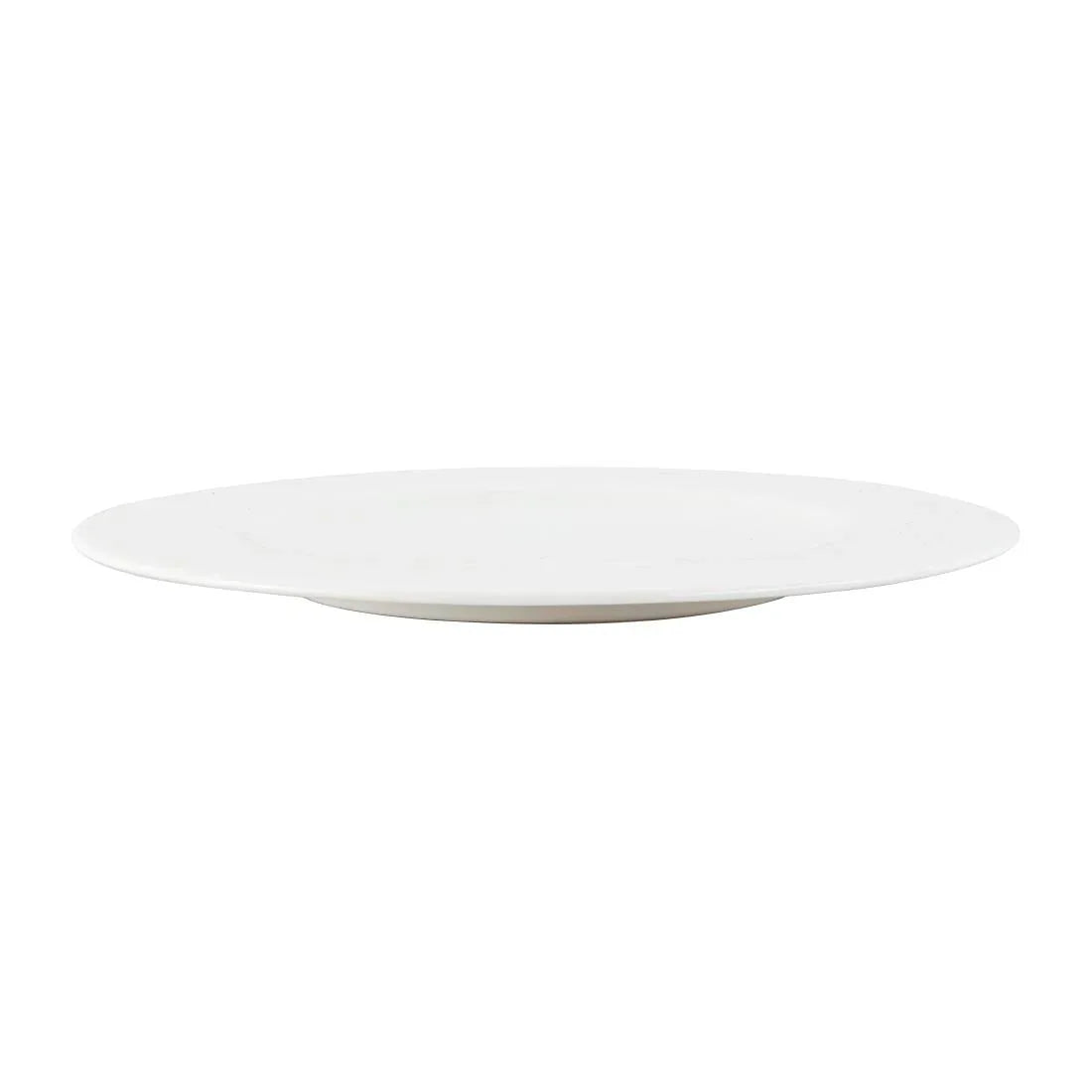 FB650 Royal Bone Ascot Wide Rim Flat Profile Plate 175mm (Pack of 12) - JD Catering Equipment Solutions Ltd