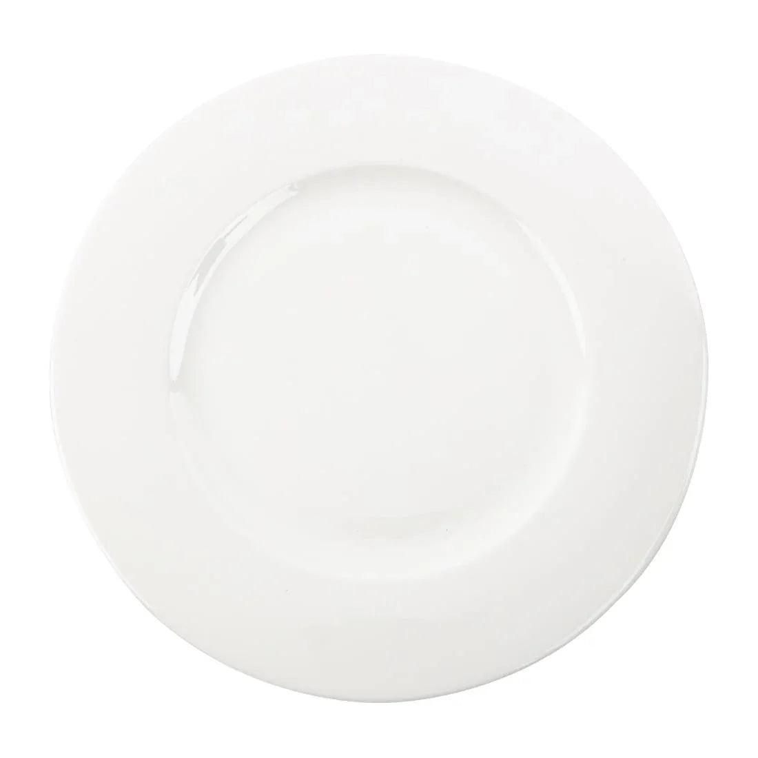 FB651 Royal Bone Ascot Wide Rim Flat Profile Plate 310mm (Pack of 6) - JD Catering Equipment Solutions Ltd