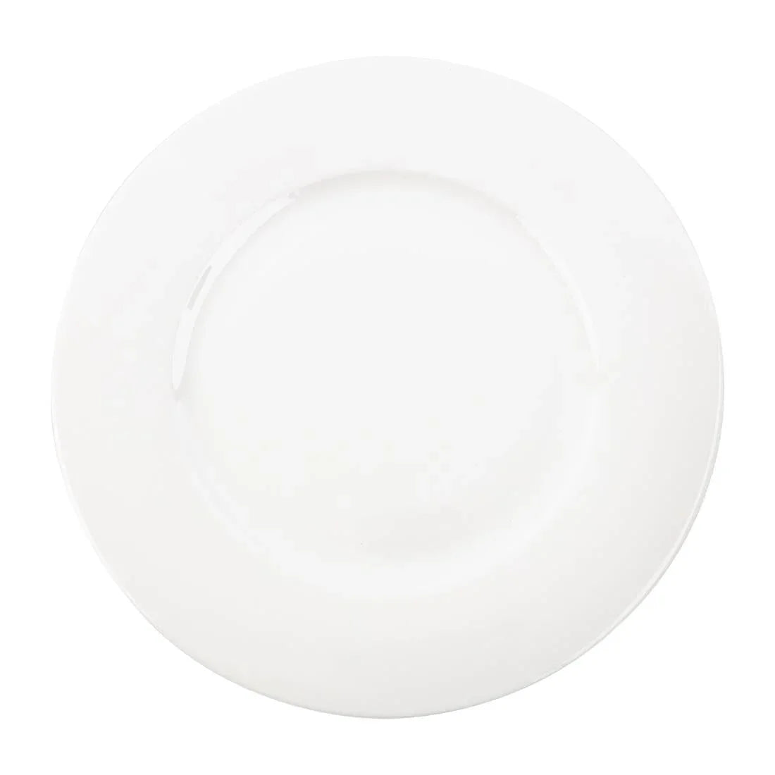 FB652 Royal Bone Ascot Wide Rim Flat Profile Plate 335mm (Pack of 1) - JD Catering Equipment Solutions Ltd