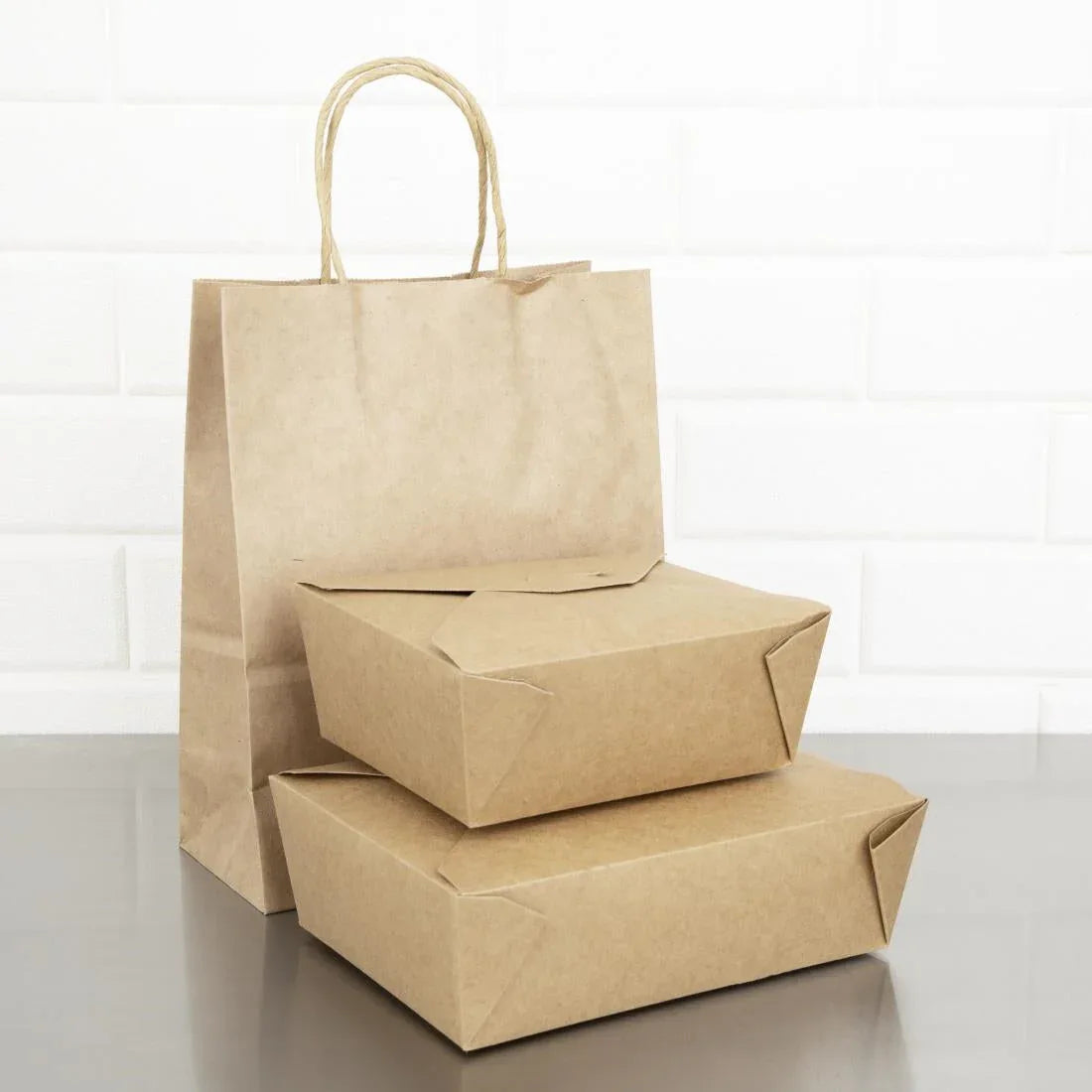 FB675 Fiesta Compostable Paperboard Food Cartons 1800ml / 63oz (Pack of 200) - JD Catering Equipment Solutions Ltd