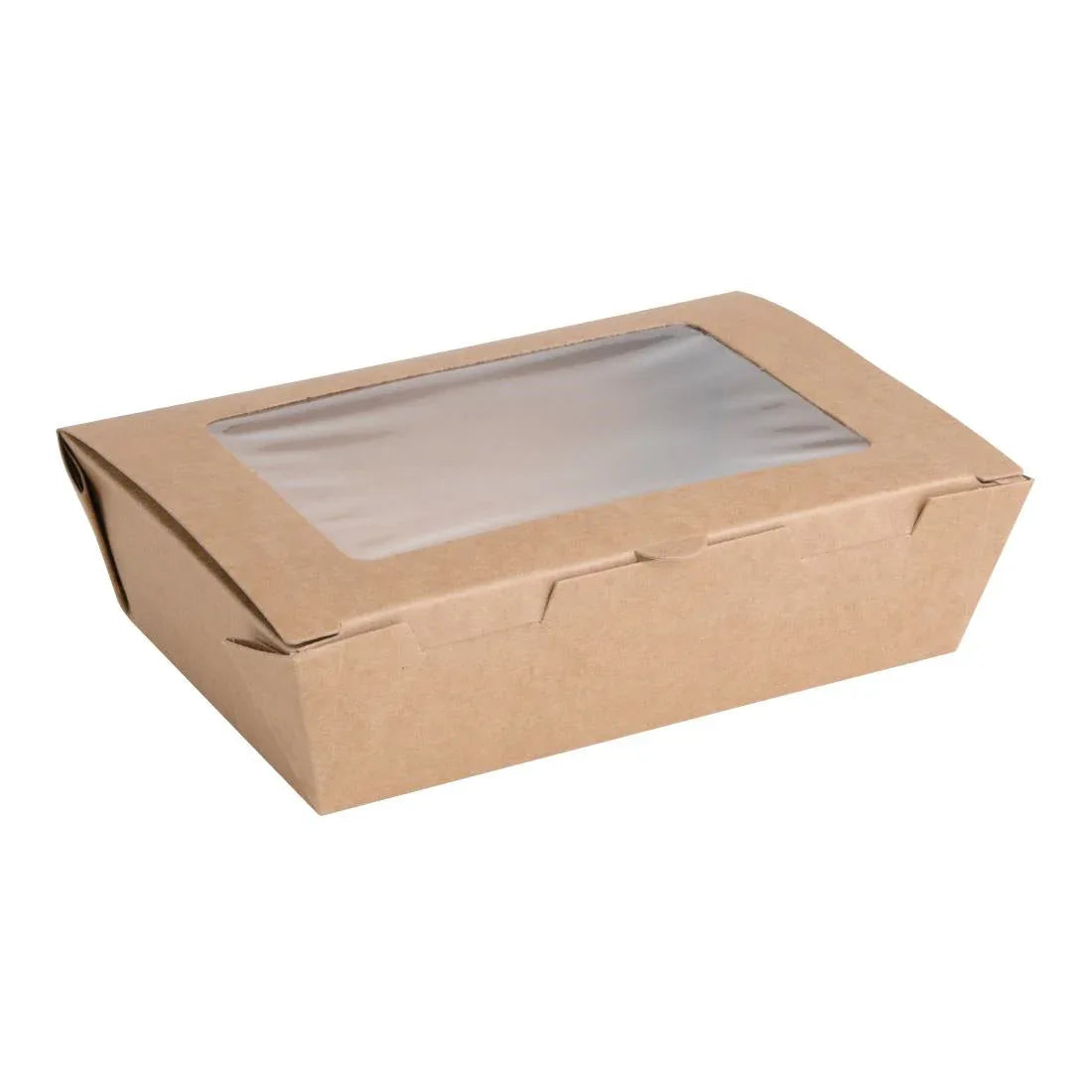 FB676 Fiesta Compostable Salad Boxes with PLA Windows 700ml (Pack of 200) - JD Catering Equipment Solutions Ltd