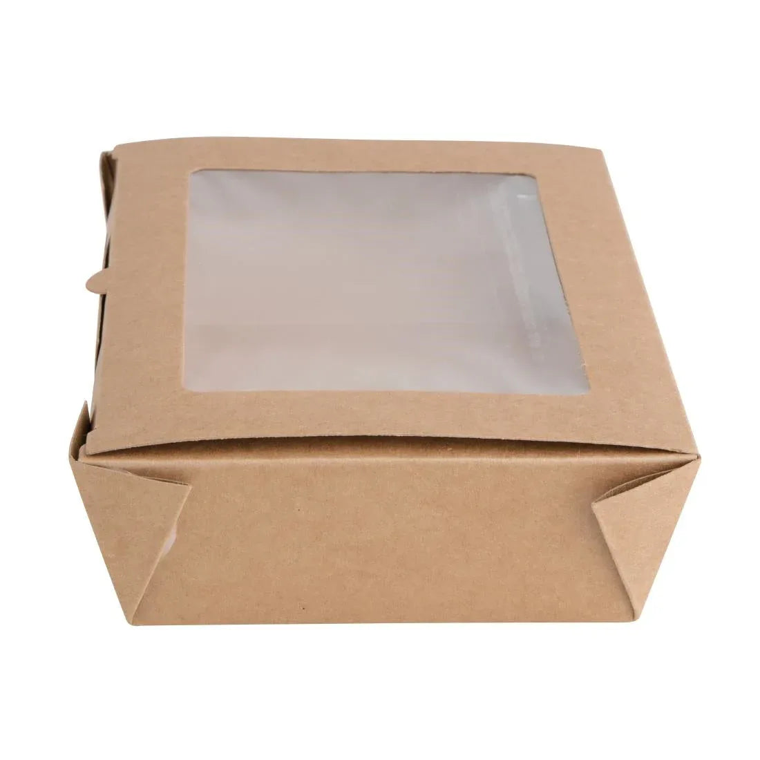 FB678 Fiesta Compostable Salad Boxes with PLA Windows 1600ml (Pack of 200) - JD Catering Equipment Solutions Ltd