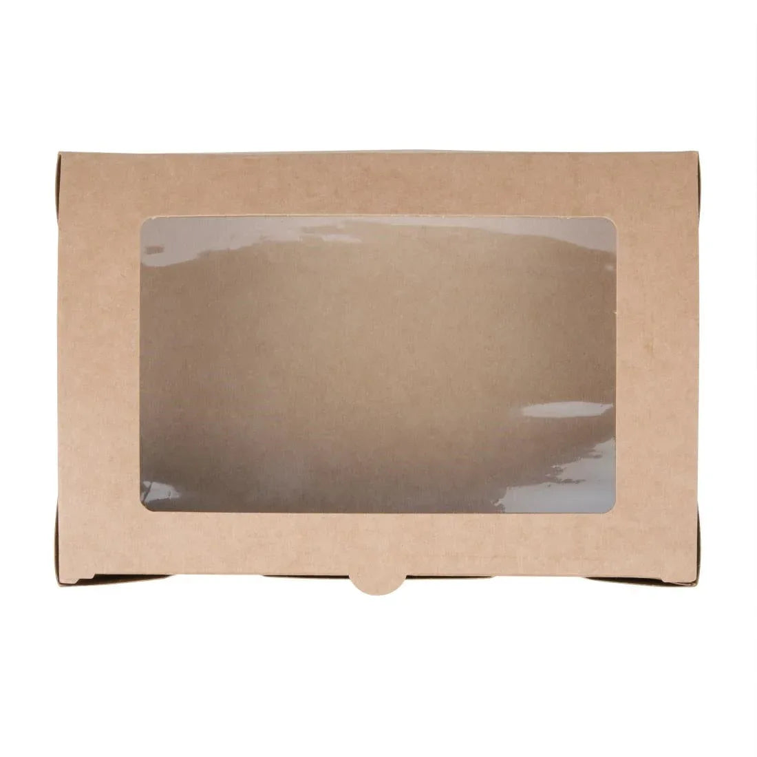 FB678 Fiesta Compostable Salad Boxes with PLA Windows 1600ml (Pack of 200) - JD Catering Equipment Solutions Ltd