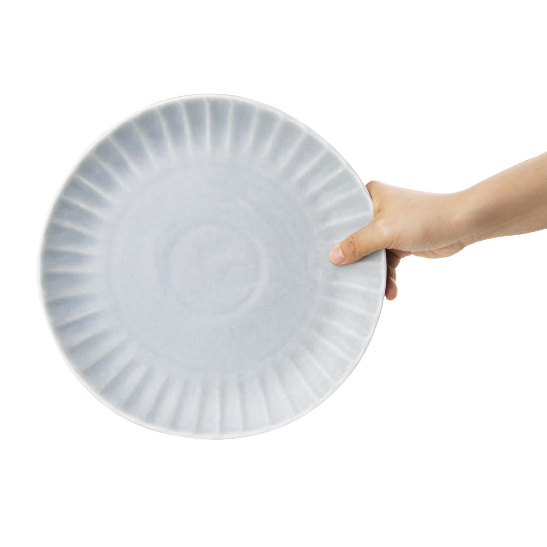 FB954 Olympia Corallite Plates Concrete Grey 280mm (Pack of 6) JD Catering Equipment Solutions Ltd