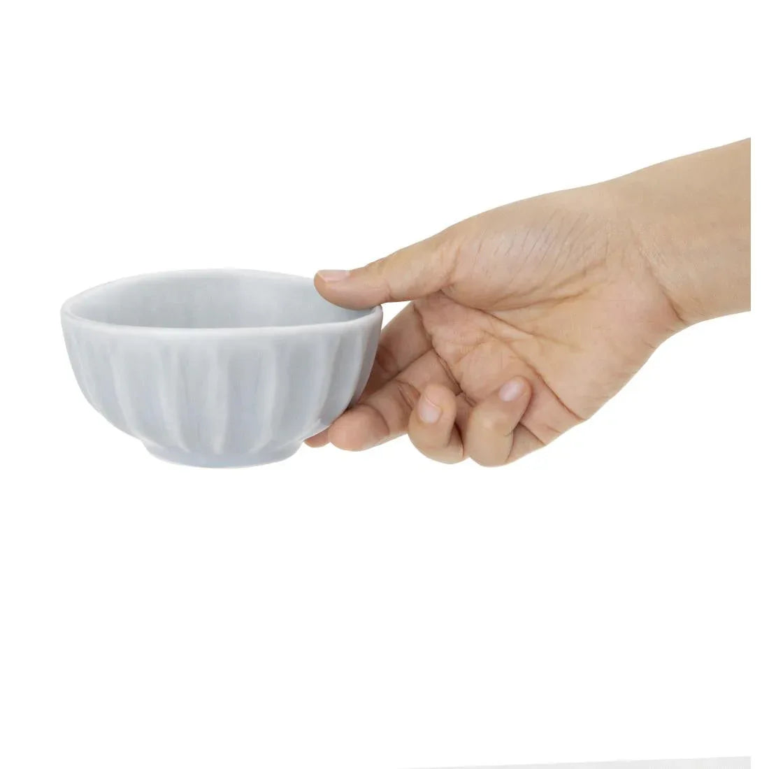 FB958 Olympia Corallite Deep Bowls Concrete Grey 105mm (Pack of 12) - JD Catering Equipment Solutions Ltd