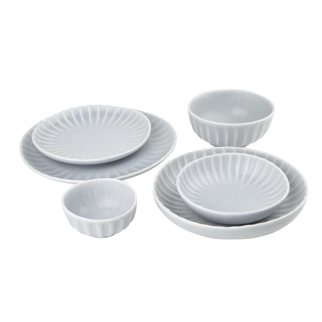 FB959 Olympia Corallite Coupe Bowls Concrete Grey 160mm (Pack of 6) JD Catering Equipment Solutions Ltd