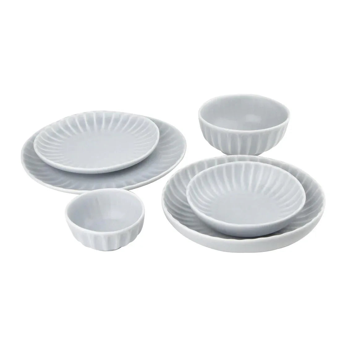 FB959 Olympia Corallite Coupe Bowls Concrete Grey 160mm (Pack of 6) - JD Catering Equipment Solutions Ltd