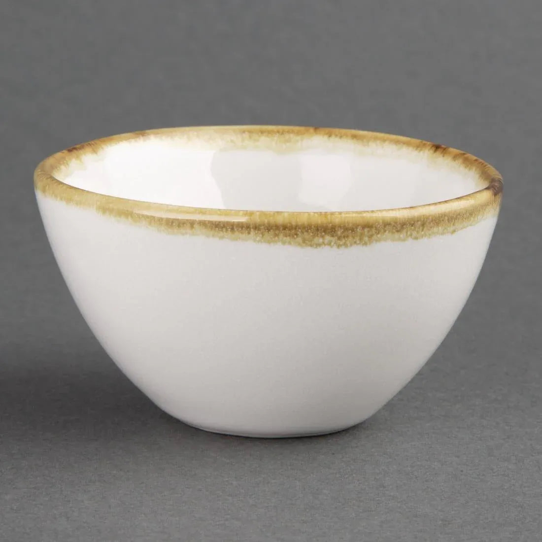 FB977 Olympia Kiln Round Dipping Pot Chalk 68mm 50ml (Pack of 12) - JD Catering Equipment Solutions Ltd