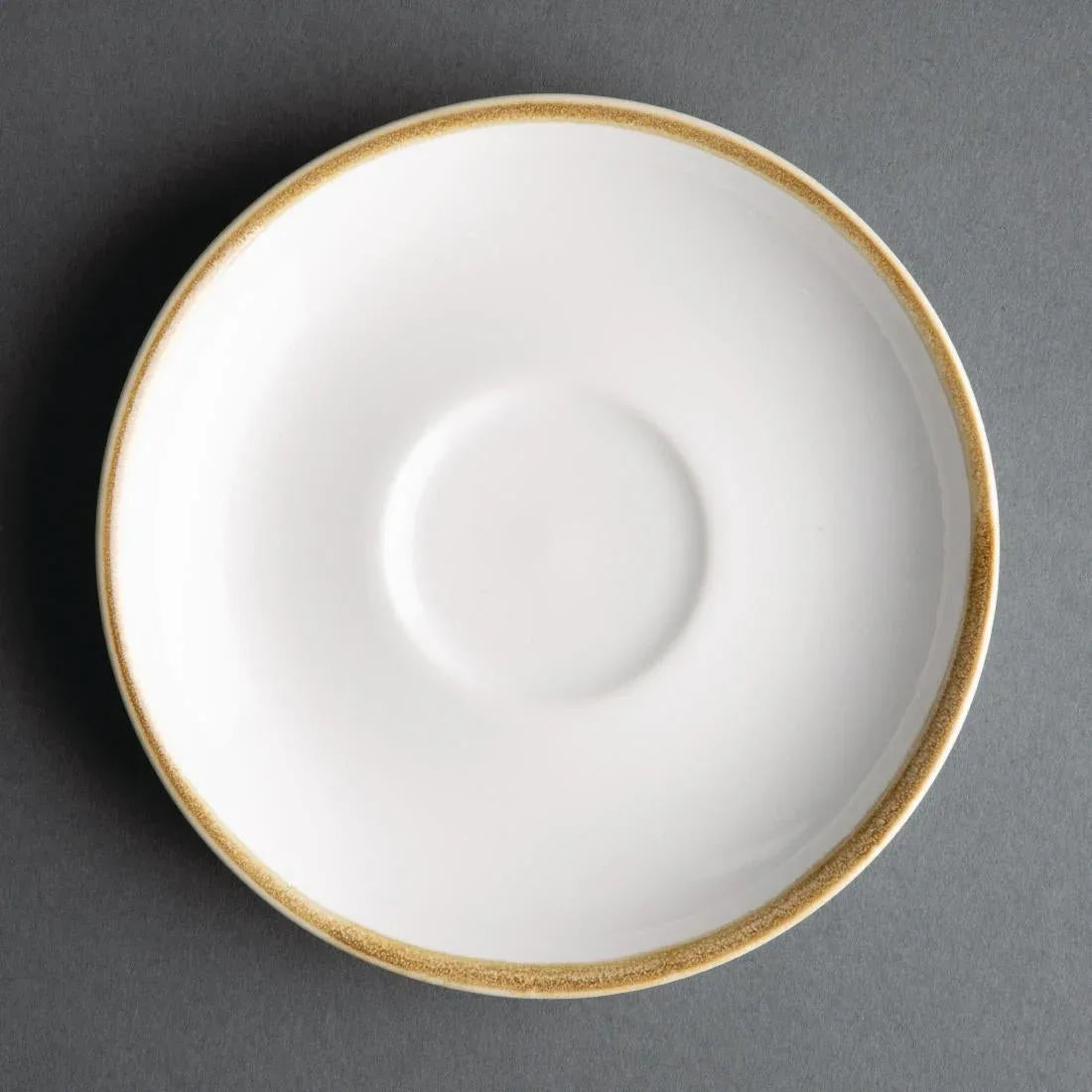 FB991 Olympia Kiln 340ml Cup Saucer Chalk 160mm (Pack of 6) - JD Catering Equipment Solutions Ltd