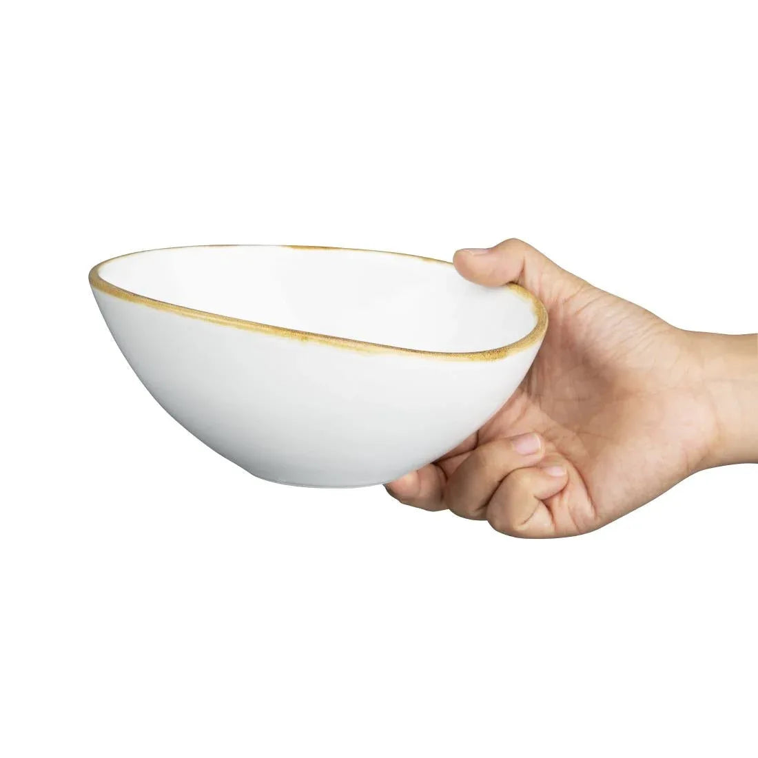 FB996 Olympia Kiln Bowl Chalk 165mm 425ml (Pack of 6) - JD Catering Equipment Solutions Ltd
