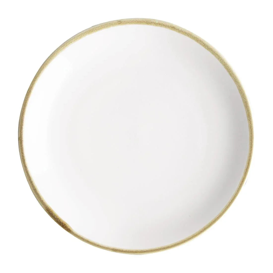 FB999 Olympia Kiln Coupe Plate Chalk 228mm (Pack of 6) - JD Catering Equipment Solutions Ltd