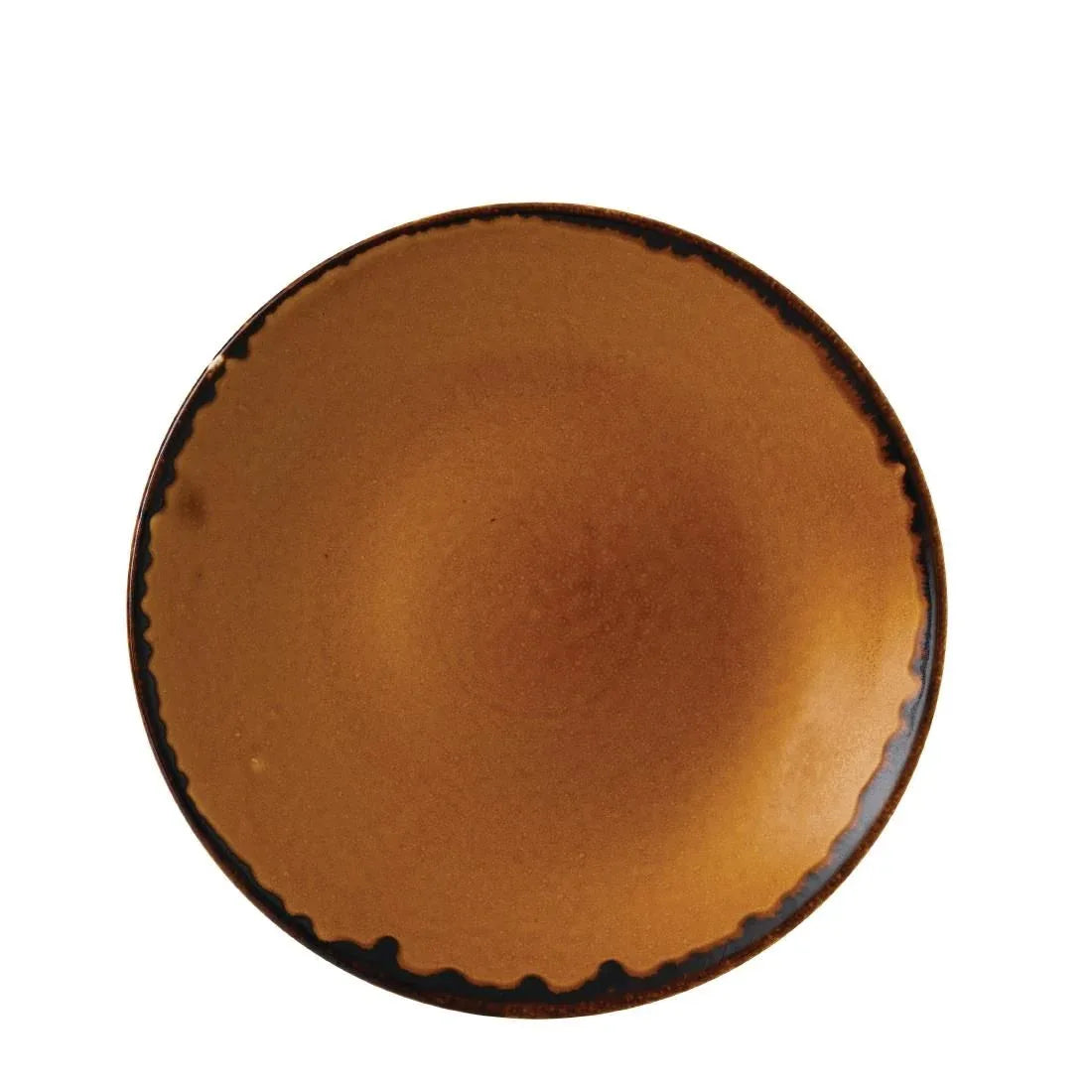 FC022 Dudson Harvest Deep Coupe Plates Brown 255mm (Pack of 12) - JD Catering Equipment Solutions Ltd