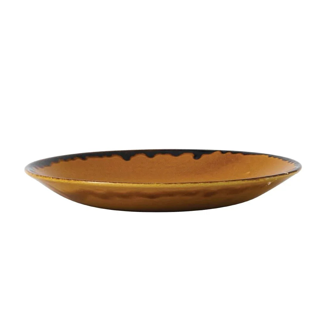 FC022 Dudson Harvest Deep Coupe Plates Brown 255mm (Pack of 12) - JD Catering Equipment Solutions Ltd