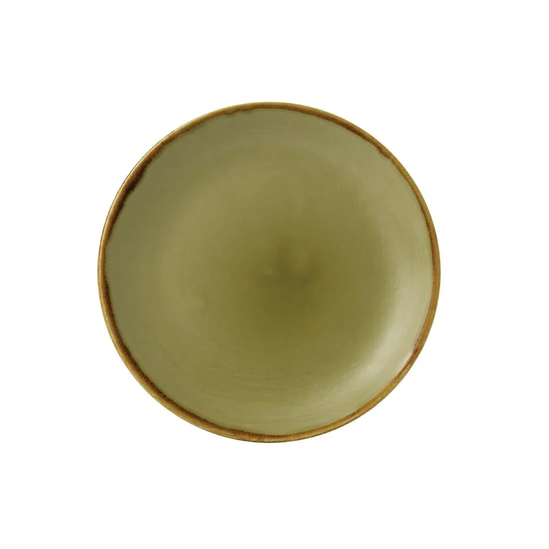 FC043 Dudson Harvest Evolve Coupe Plates Green 165mm (Pack of 12) - JD Catering Equipment Solutions Ltd