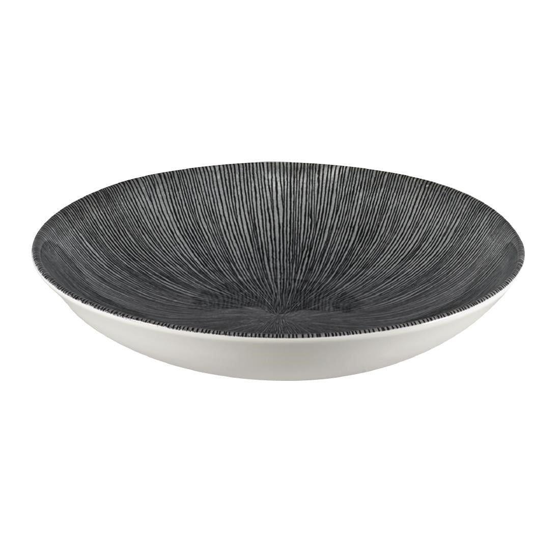 FC104 Churchill Studio Prints Agano Coupe Bowls Black 248mm (Pack of 12) JD Catering Equipment Solutions Ltd
