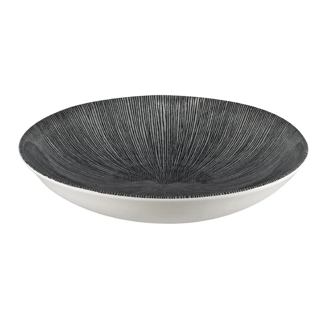 FC104 Churchill Studio Prints Agano Coupe Bowls Black 248mm (Pack of 12) - JD Catering Equipment Solutions Ltd