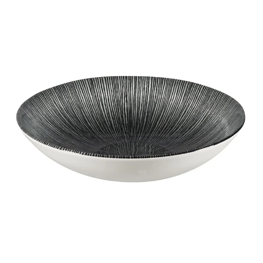 FC105 Churchill Studio Prints Agano Coupe Bowls Black 182mm (Pack of 12) - JD Catering Equipment Solutions Ltd