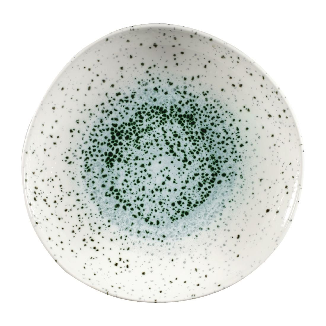 FC124 Churchill Studio Prints Mineral Green Centre Organic Round Bowls 253mm (Pack of 12) JD Catering Equipment Solutions Ltd