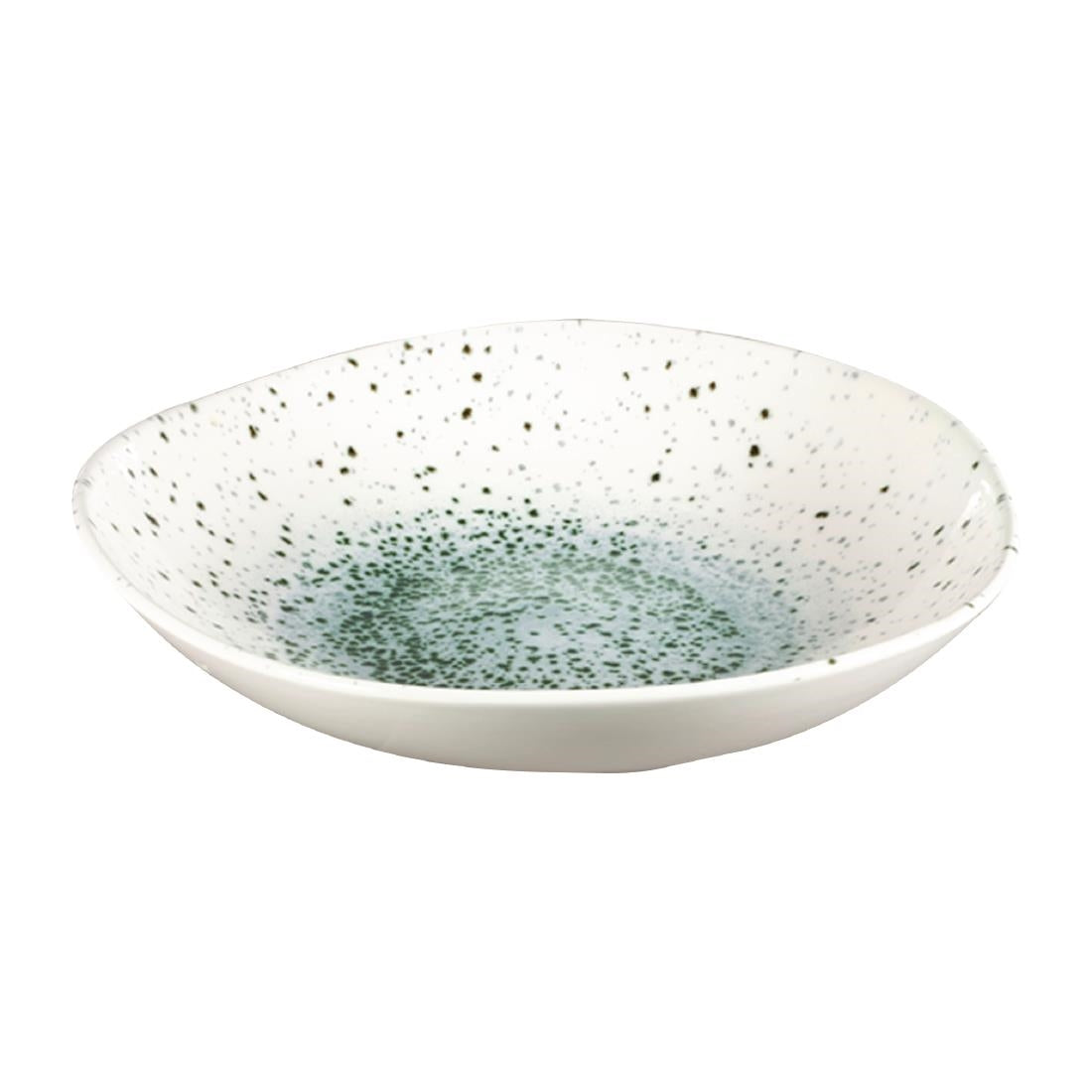 FC124 Churchill Studio Prints Mineral Green Centre Organic Round Bowls 253mm (Pack of 12) JD Catering Equipment Solutions Ltd