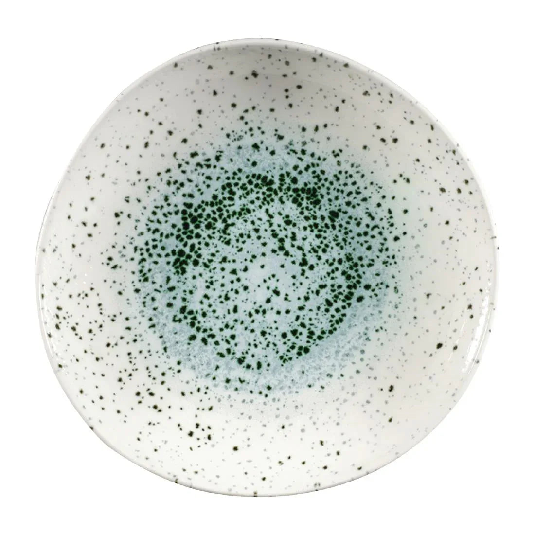 FC124 Churchill Studio Prints Mineral Green Centre Organic Round Bowls 253mm (Pack of 12) - JD Catering Equipment Solutions Ltd
